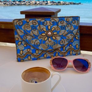 Morrocco Blue Clutch