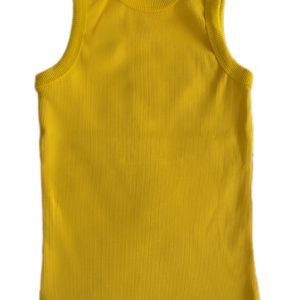 Basic Sarı Atlet Halter Yaka