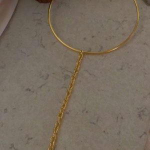 Gold Halka İncili Kolye