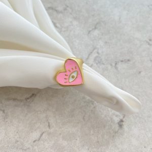 Kalp Yüzük Pembe