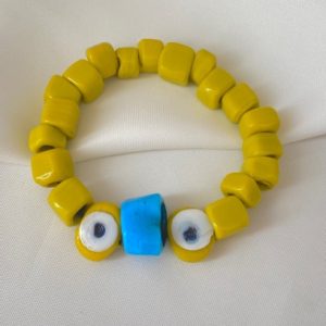 Sarı Cam Boncuk Bileklik