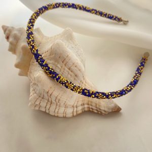 Simli Taç Mavi Sarı
