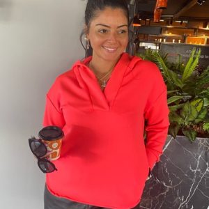 V Yaka Neon Sweatshirt