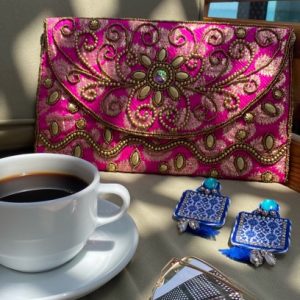 Morrocco Pink Clutch