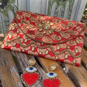 Morrocco Red Clutch