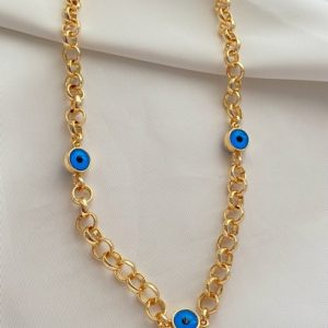 Nazar Boncuklu Zincir Kolye