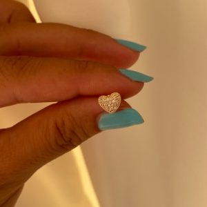 Çelik Kalp Piercing Küpe