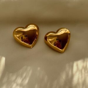 Gold Kalp Küpe