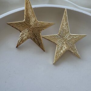 Gold Yıldız Küpe