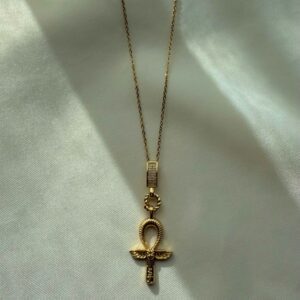 Çelik Ankh Kolyesi